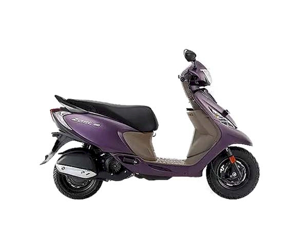 Two Wheeler Tvs Scooty Zest Matte Purple Scooty Zest Purple Colour